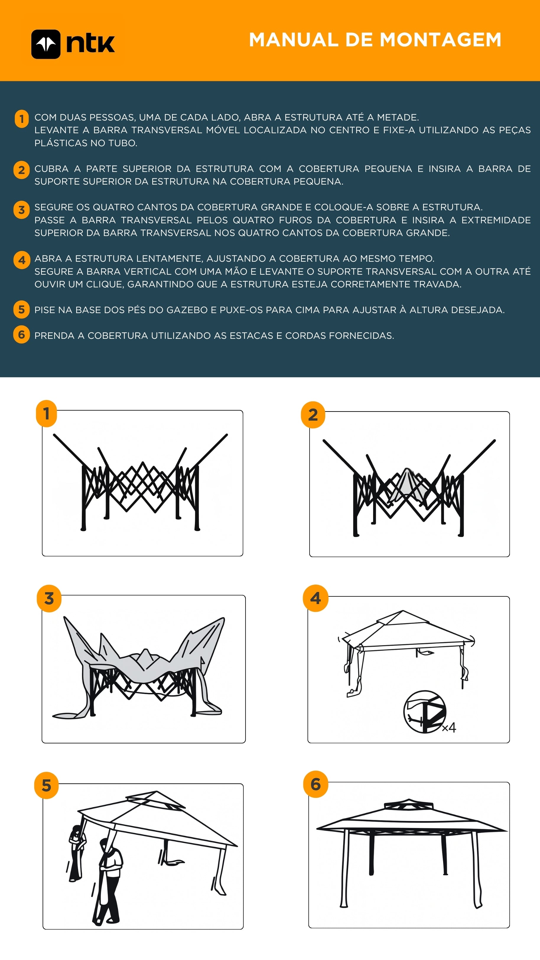 Tenda Gazebo 4x4 Dobravel Nautika Deluxx Aluminizada Uv50+
