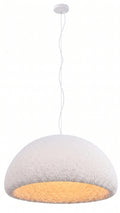 Título do Anúncio: Luminária Pendente Teto Wabi-Sabi Resina Branca 80cm Bivolt