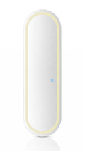 Espelho Oval LED Dimerizável Moldura Grande Corpo Inteiro