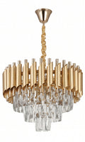 Lustre Pendente Cristal Legítimo Dourado Couronne D'or II