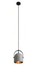 Luminária Pendente Design Industrial Concreto Cimento Queimado E27 Bivolt