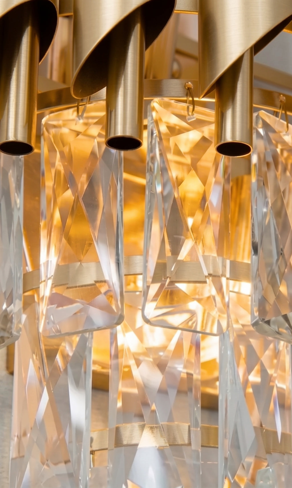 Arandela De Parede Cristal Legítimo Dourada Petit Couronne