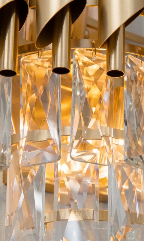 Arandela De Parede Cristal Legítimo Dourada Petit Couronne