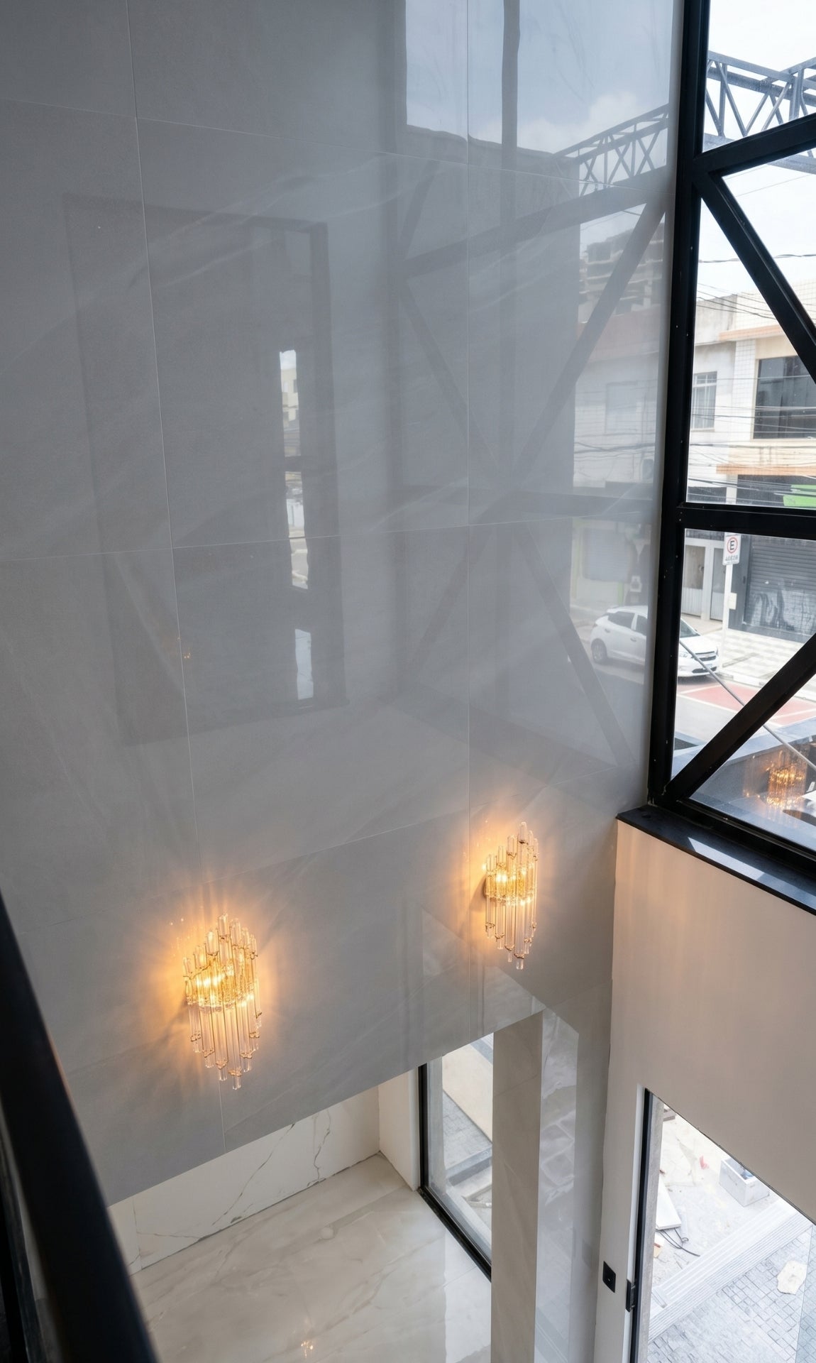 Luminária Parede Arandela Dourado Cristal K9 Prisma Luxo