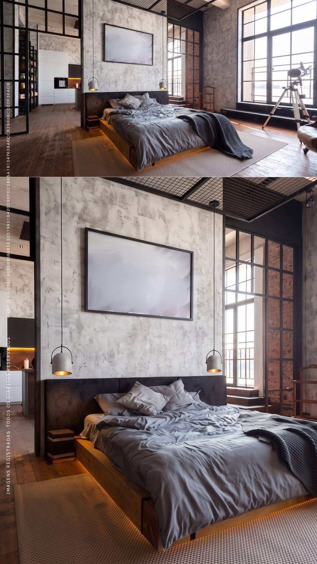 Luminária Pendente Design Industrial Concreto Cimento Queimado E27 Bivolt