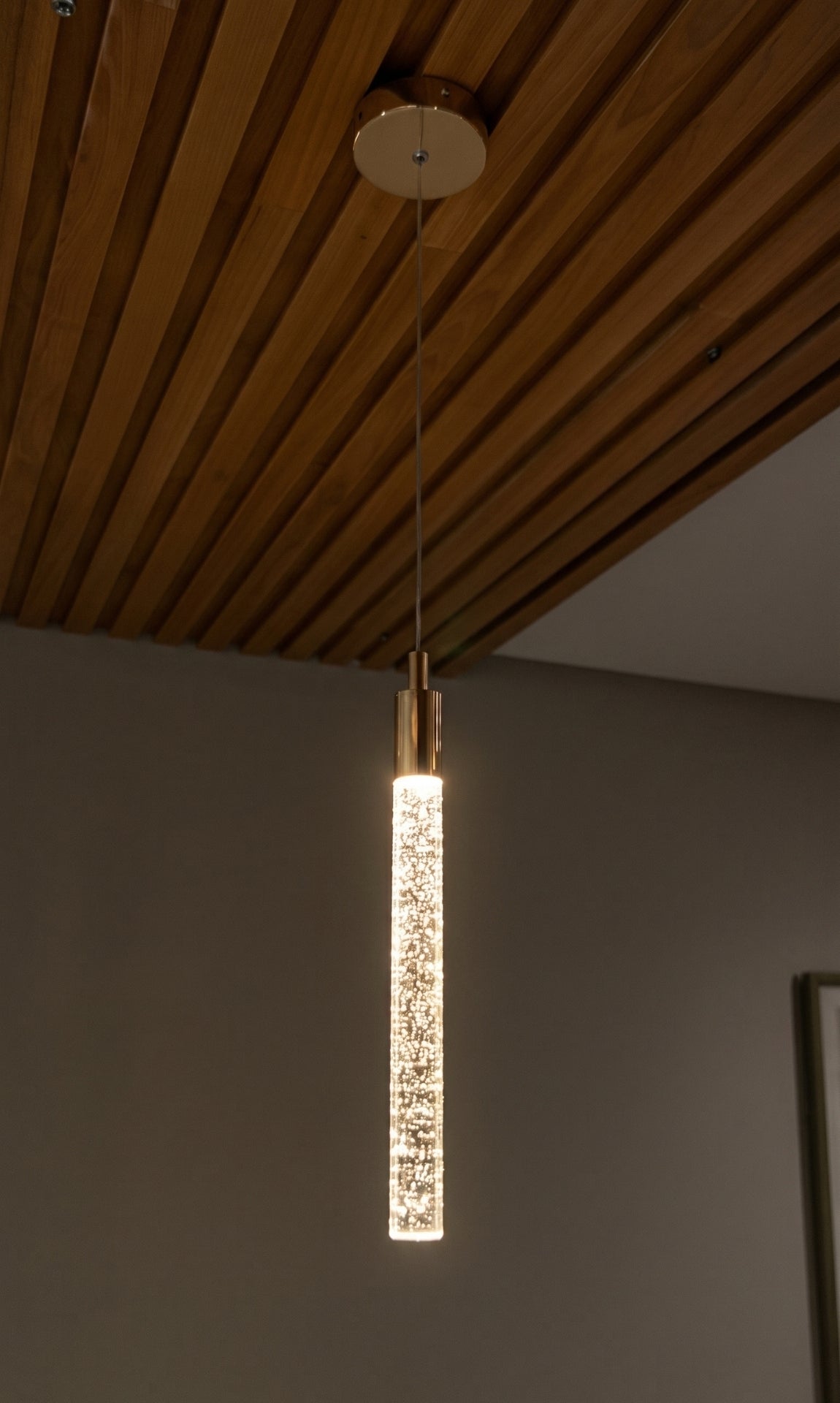 Pendente Cilindro Dourado Led Integrado Empire Gold
