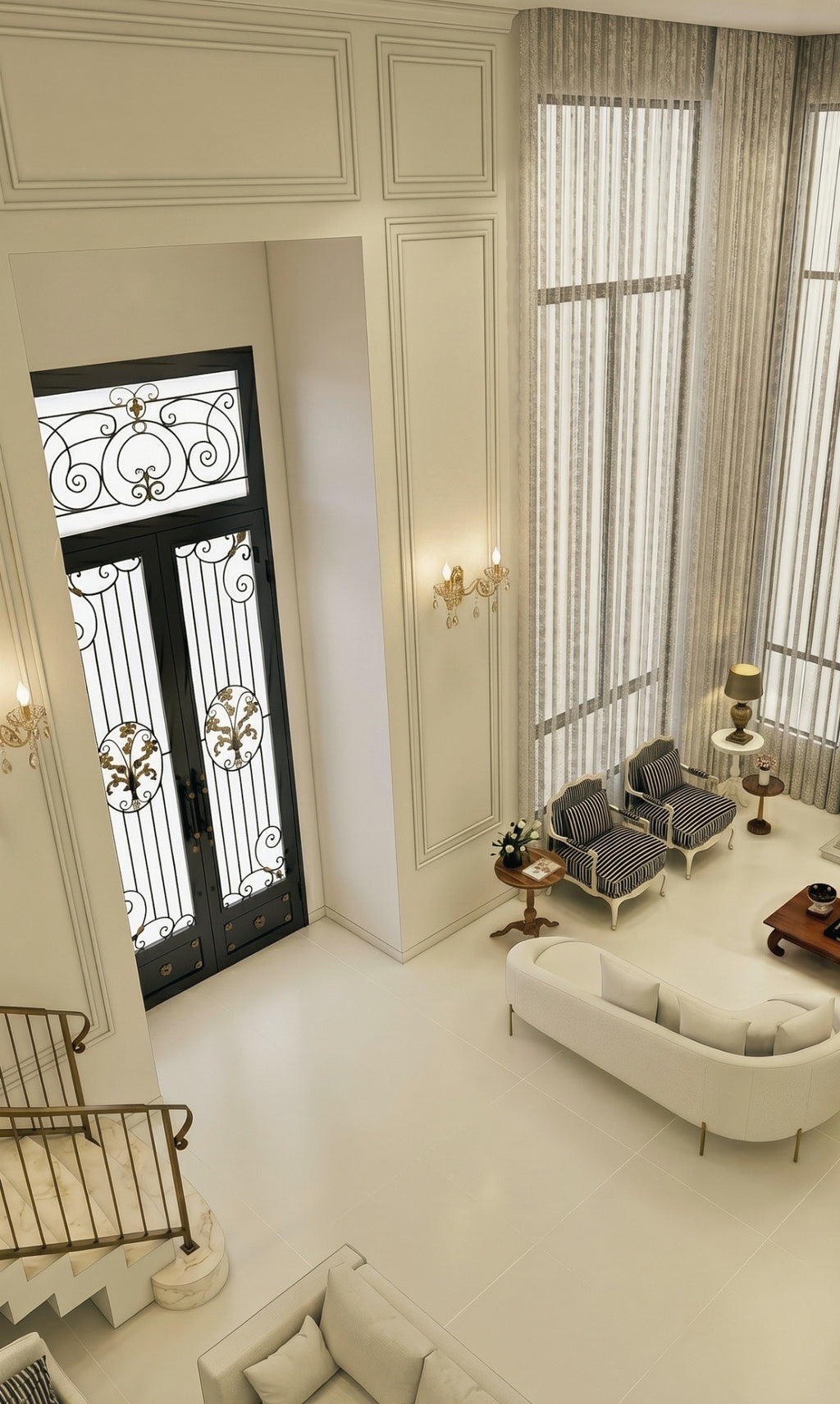Arandela De Parede Cristal K9 Âmbar Hanôver III Candelabro 2 Braços
