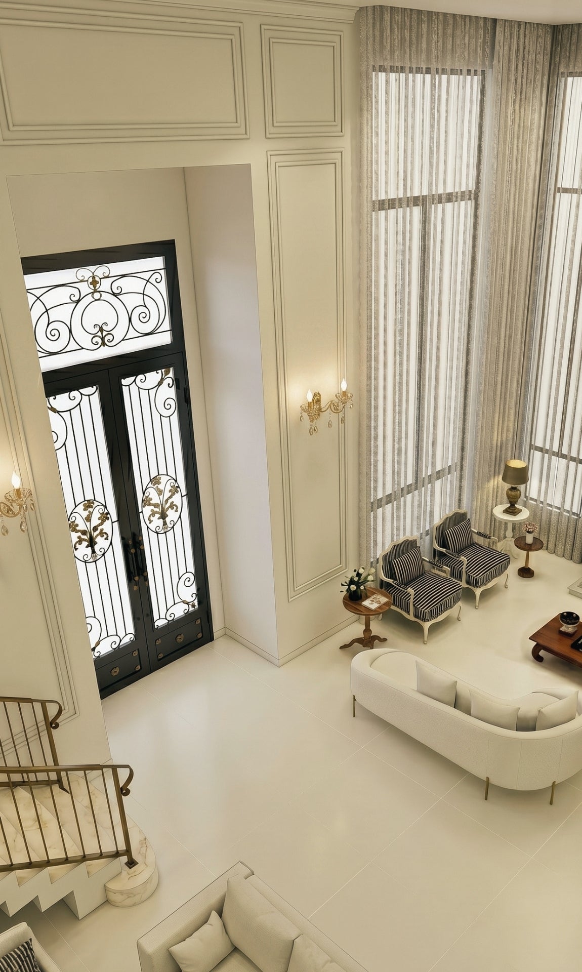 Arandela De Parede Cristal K9 Âmbar Hanôver III Candelabro 2 Braços