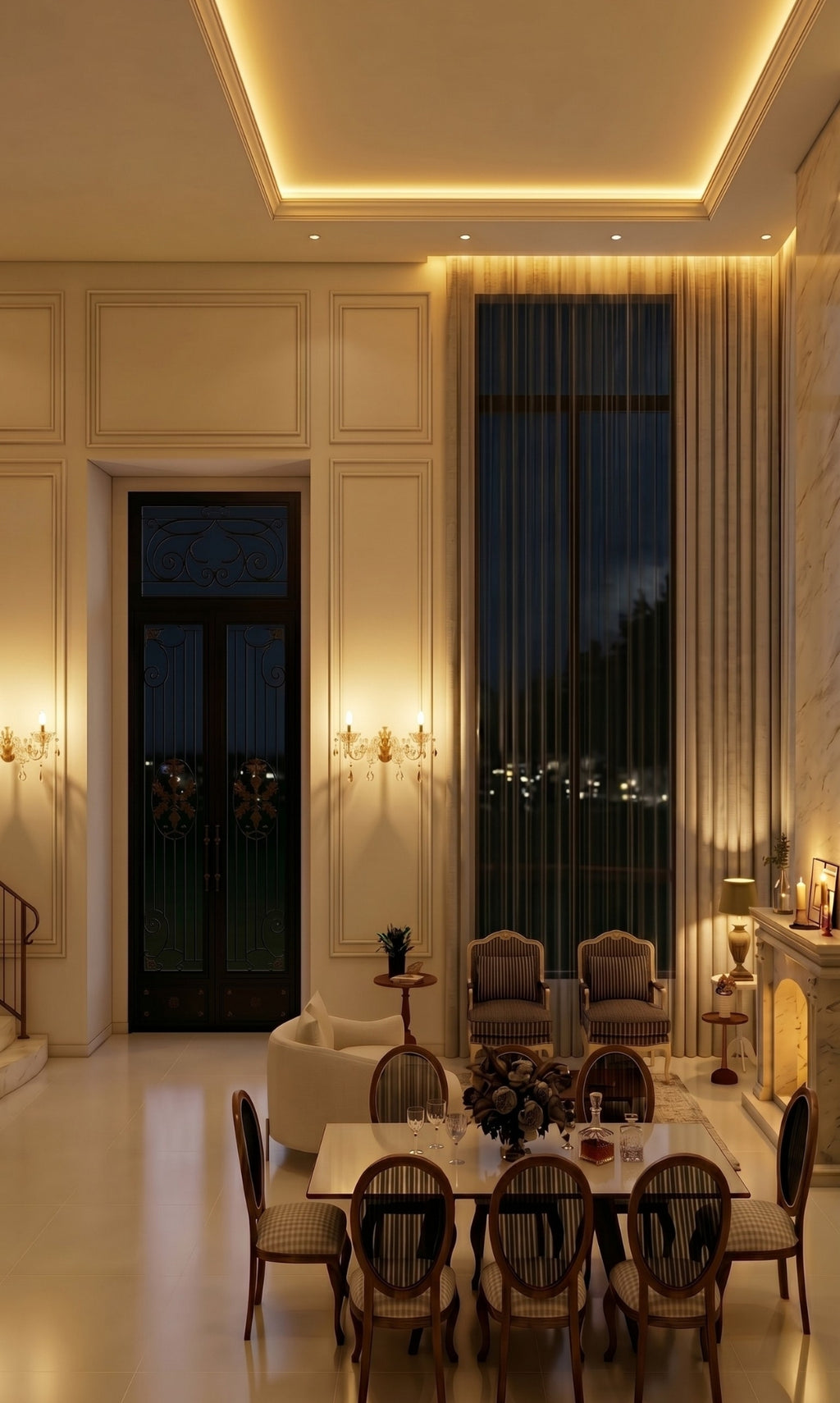 Arandela De Parede Cristal K9 Âmbar Hanôver III Candelabro 2 Braços