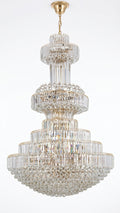 Lustre Imperial Clássico Cristal Legítimo Escada Mansão 44 Lâmpadas Bivolt