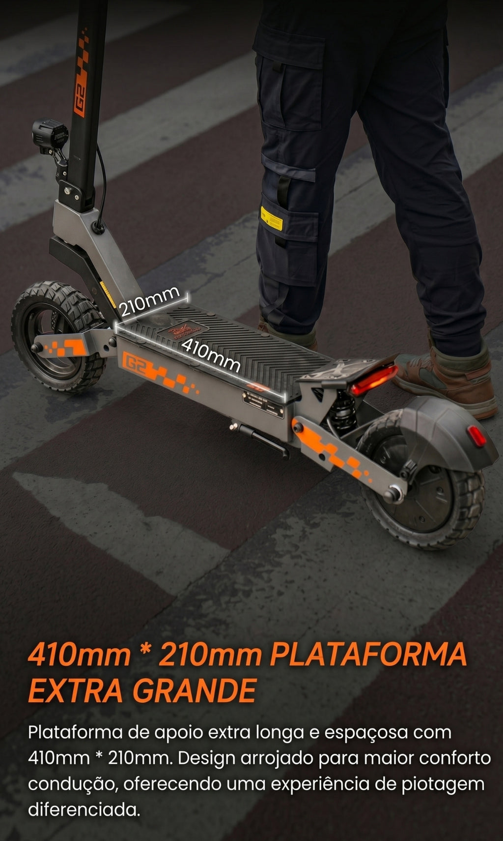 Patinete Elétrico KuKirin G2 800w 45km/h Autonomia 55km