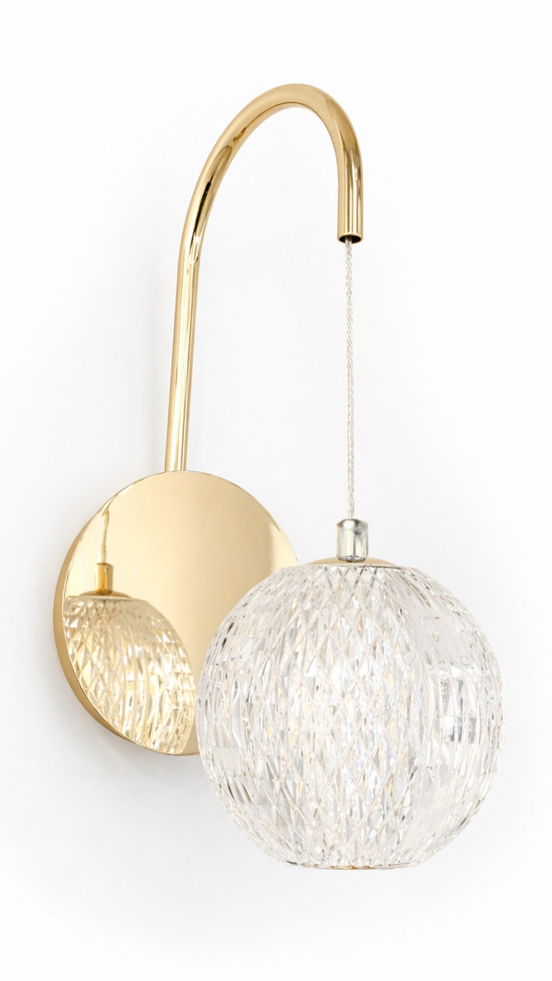 Arandela Dourada Clássica Globo LED 5W Bivolt