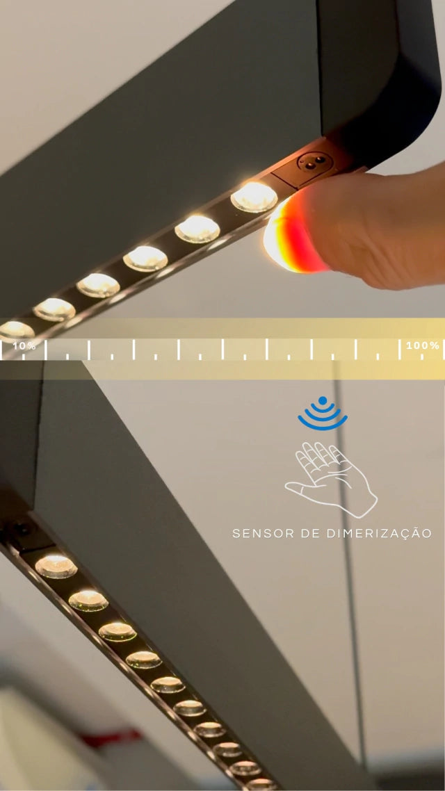 Pendente Linear Horizzontale Retangular 166cm Led Integrado Nitrolux