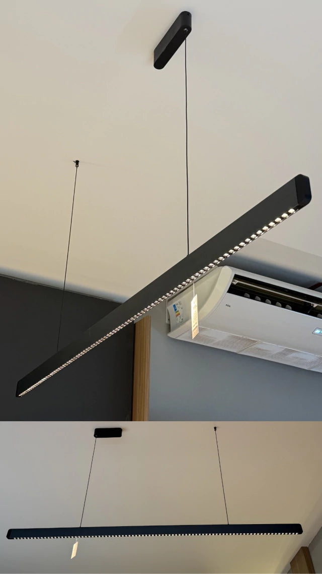 Pendente Linear Horizzontale Retangular 166cm Led Integrado Nitrolux