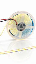 Fita Led Cob 5m 12v 8mm 320 Leds Por Metro 3000k Branco Quente