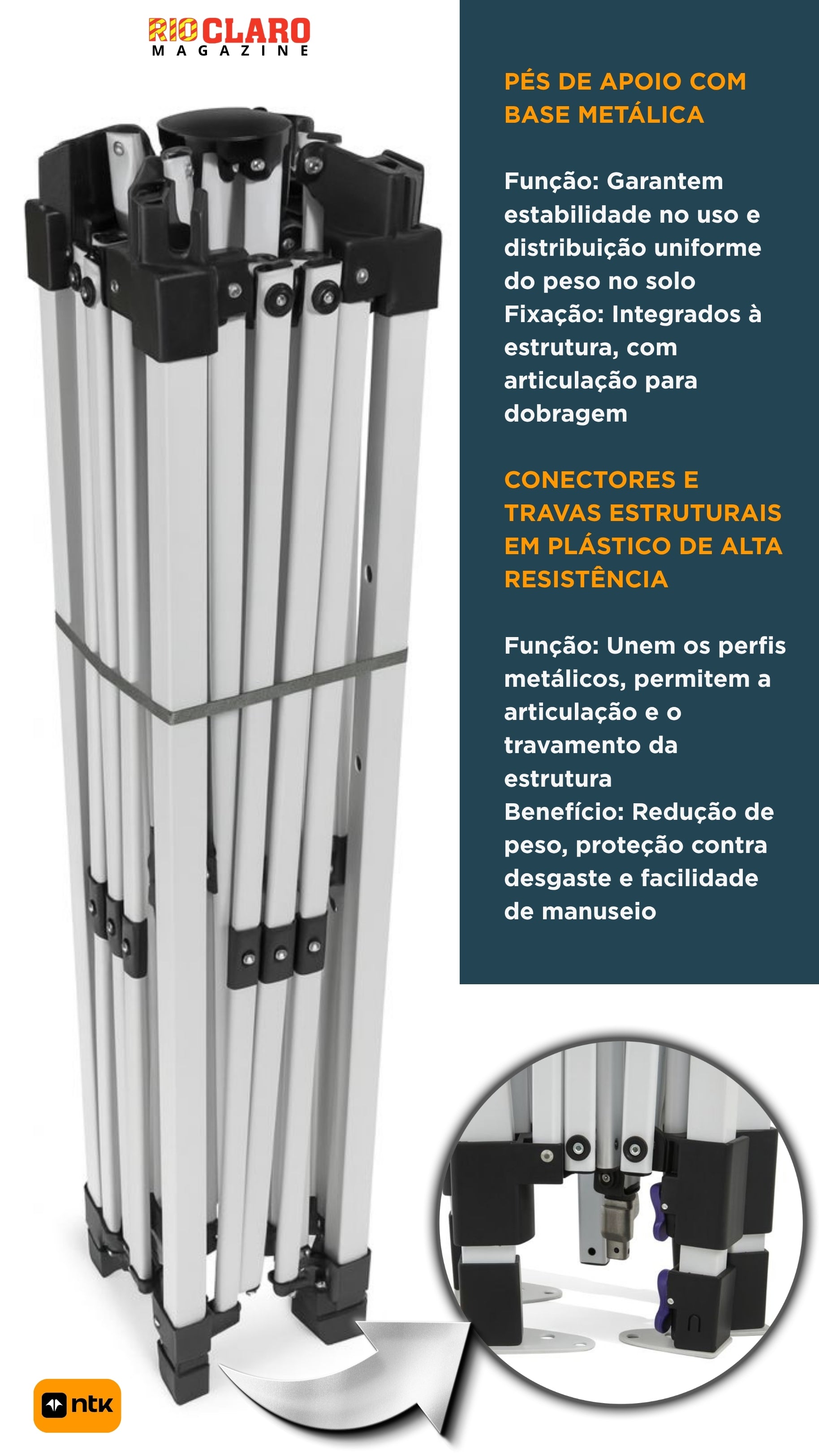 Tenda Gazebo 4x4 Dobravel Nautika Deluxx Aluminizada Uv50+