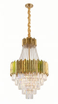 Lustre Pendente De Cristal Legítimo Imperial Dourado