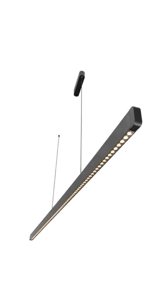 Pendente Linear Horizzontale Retangular 166cm Led Integrado Nitrolux
