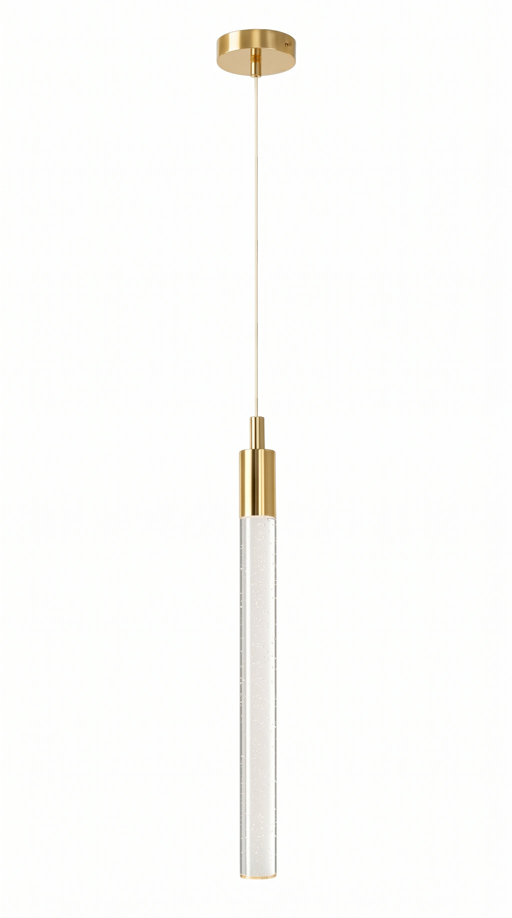 Pendente Cilindro Dourado Led Integrado Empire Gold