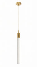 Pendente Cilindro Dourado Led Integrado Empire Gold