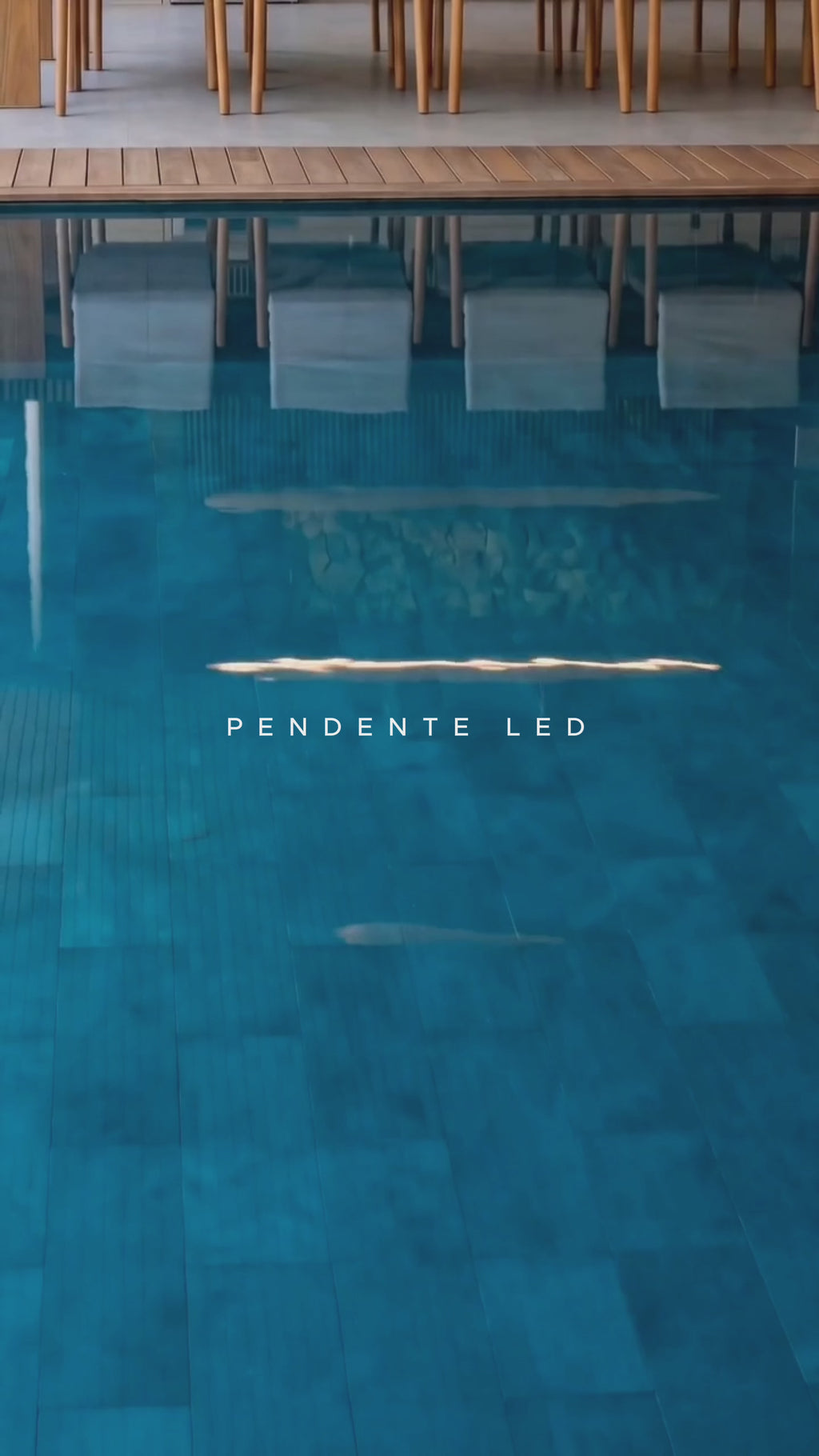 Lustre Pendente Linear Madeira Led 3000k Louro Freijó 24W